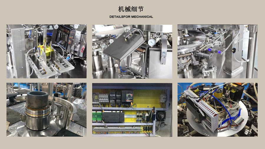 RL-GD10-ZK12-160 香菇燜雞料全自動(dòng)真空包裝機(jī)局部圖片